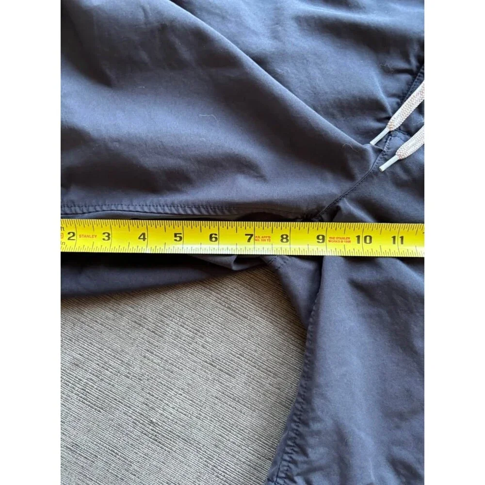 Lands' End Men's Swim Trunks Size L Large 36-38 Black Beige Side Stripe Board Sh